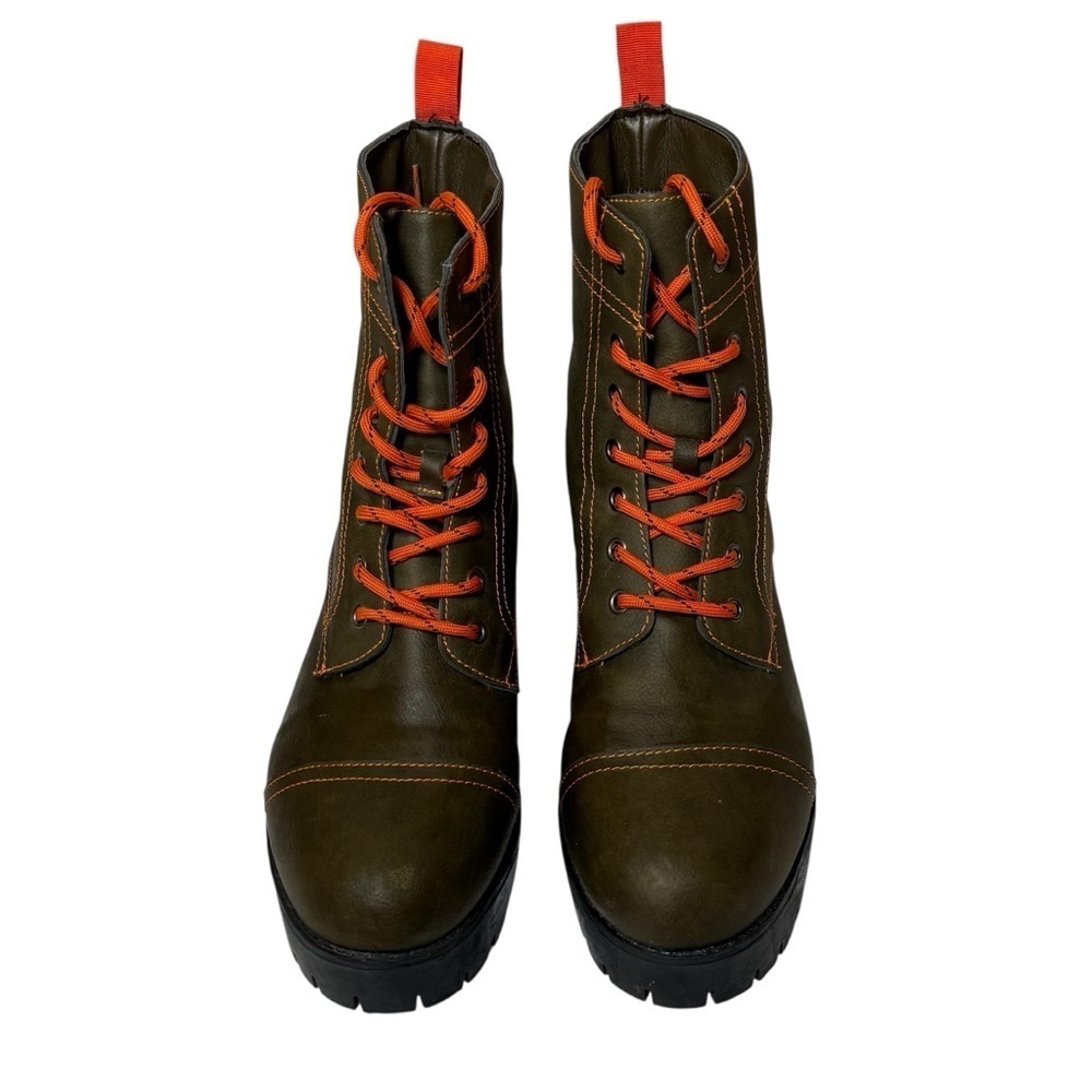 Seven7 Olive Green Lace Up Boots. Size 11 - Picture 5 of 13